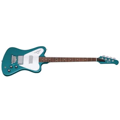 Gibson Non-Reverse Thunderbird 4-String Bass w/ Hardshell Case - Faded Pelham Blue image 3