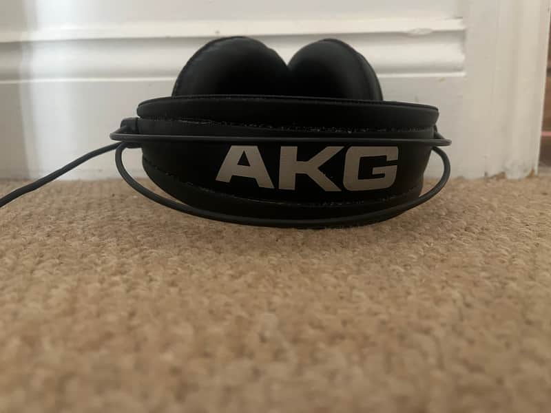 AKG K240 MKII Professional Semi-Open Back Studio Headphones 2010s - Black image 1
