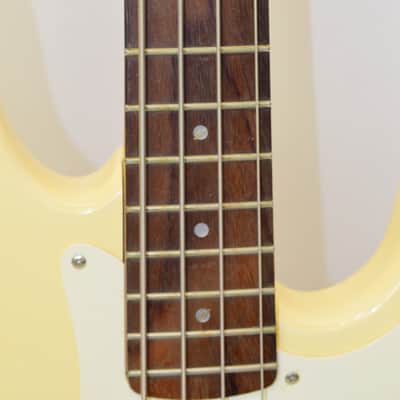 1994 Squier Standard Precision Bass 4-String Electric Bass Guitar, Rosewood Fingerboard, Antique White MIK image 6