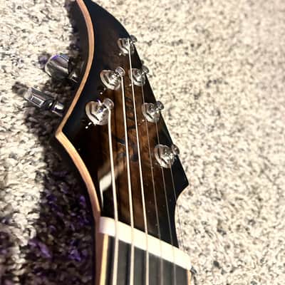 Halo INVERTED 6-string Multi-Scale (Fanned Fret) Guitar with Bare Knuckle Juggernaut Pickups Hipshot Bridge Inverted 2024 - Marble image 11