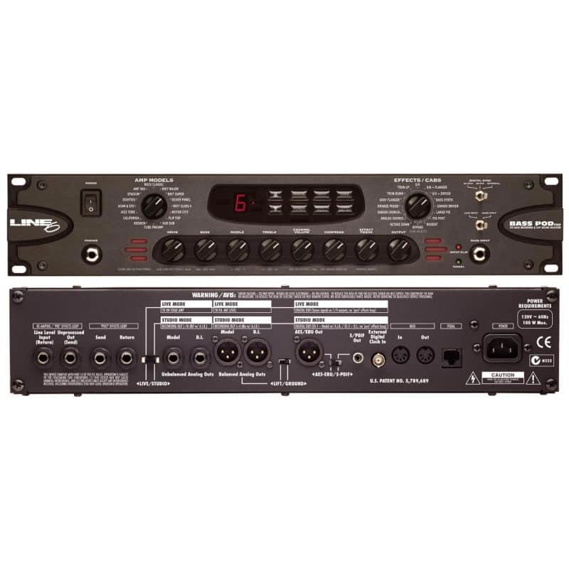 Line 6 Bass POD xt Pro Rackmount Multi-Effect and Amp Modeler