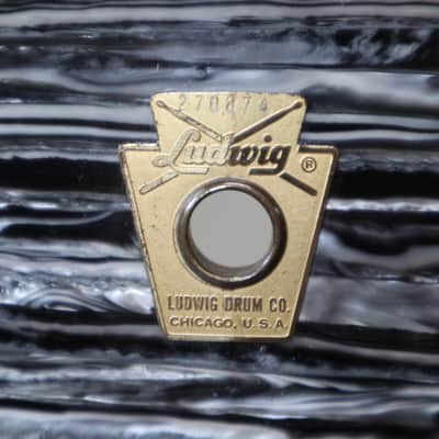 VINTAGE Ludwig 1960s SuperClassicKit Original BlackOyster Covering 22x14,13x9,16x16 image 9