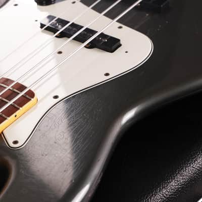 Fender Custom Shop 1966 Jazz Bass Relic Charcoal Frost Metallic Masterbuilt Dale Wilson 2011 image 9