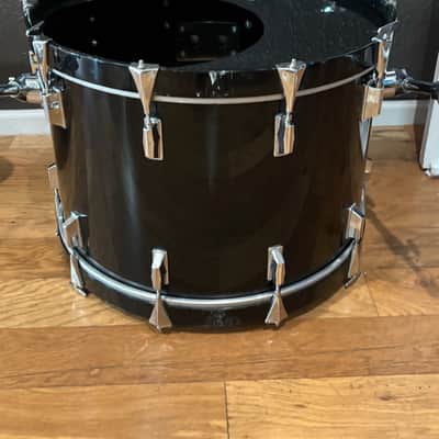 Pearl 16 x 24 MLX Bass Drum 1980s - Piano black image 5
