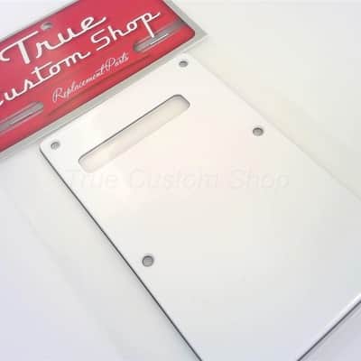 True Custom Shop® White 3ply Tremolo Spring Cover for Fender Standard Stratocaster image 4