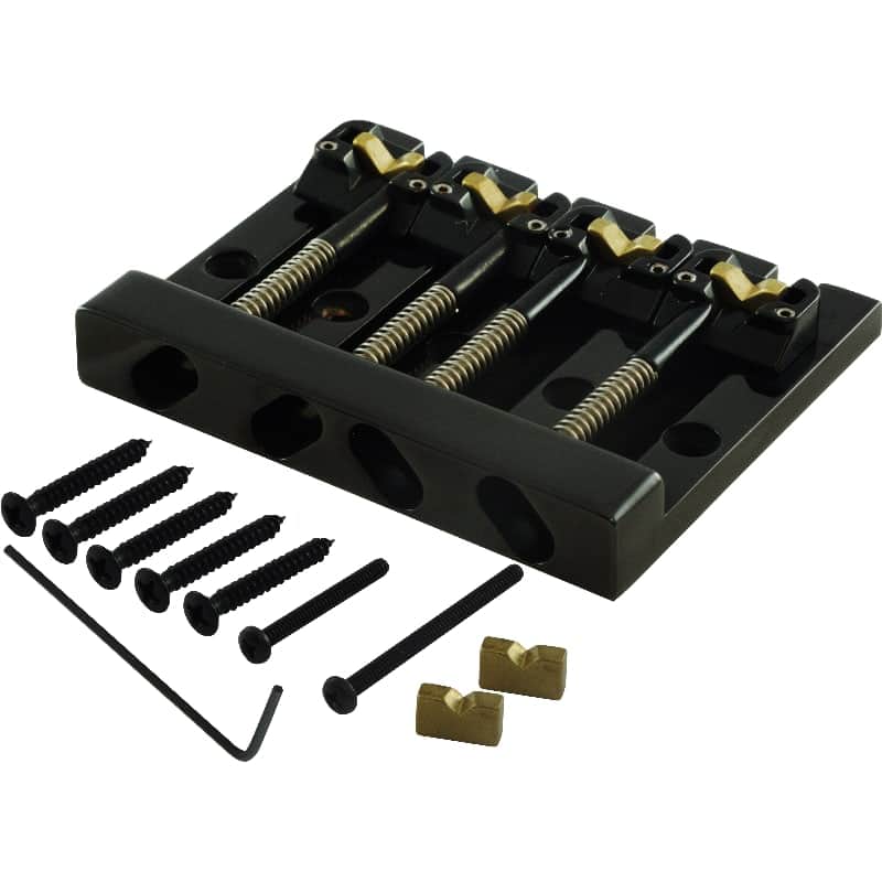 Bridge - Hipshot, 4 String KickAss™, for Bass, Color: Black image 1