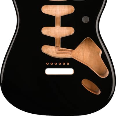 Fender Classic Series '60s Stratocaster SSS Alder Body, Black image 1