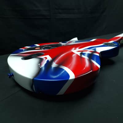 ESP LTD EC-1000 Deluxe Custom Union Jack Flag finish Seymour Duncan Distortion pickups + hardcase image 23