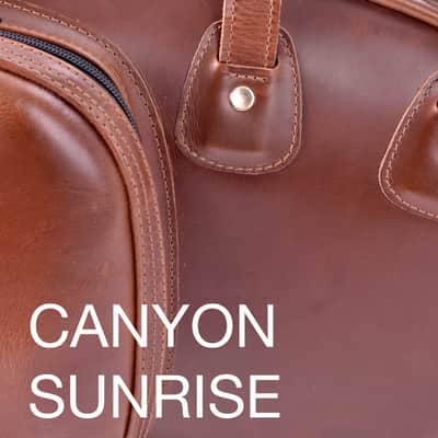 Saxophone Gig Bag - DOUBLE Tenor/Soprano Saxophone w/Flute Pocket - Leather - Glenn Cronkhite image 3
