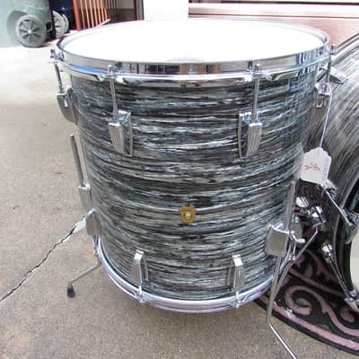 Ludwig PRE-SERIAL BLUE OYSTER PEARL 1963 SET image 3