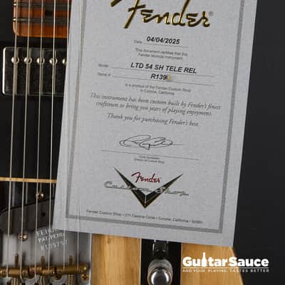 Fender Custom Shop Limited 54 SH Telecaster Relic Natural Aged 2025 - Natural Aged (COD 1959NG) image 11