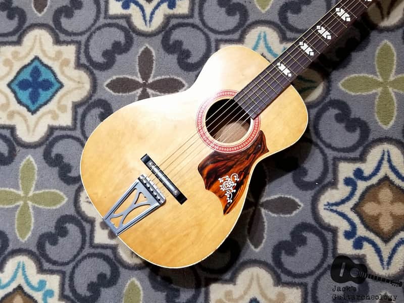 Harmony Stella H-928 Parlor Guitar (1960s, Natural) | Reverb