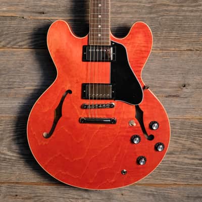 Used Gibson 2024 ES-335 Semi-Hollow Guitar - Watermelon w/OHSC image 1