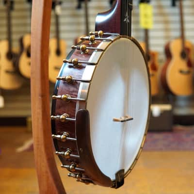 OME USA Juniper 12" Curly Maple Open Back Banjo w/Hard Case image 2