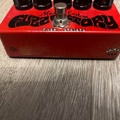 Zvex Fuzz Factory Manson guitars custom - Hand-Painted glitterati red 2 of 10 image 3