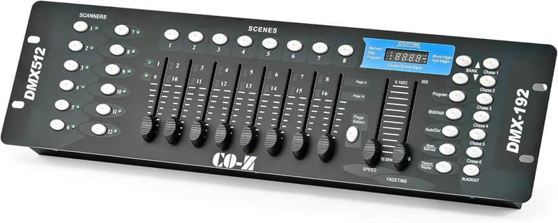 192 DMX 512 Stage DJ Light Controller Lighting Mixer Board Console for Light Shows, Party Disco Pub Night Club DJs KTV Bars and Moving Heads image 1