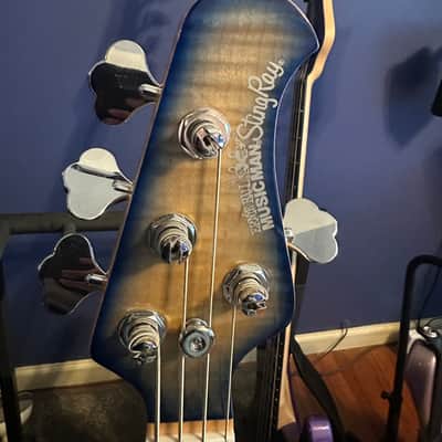 Ernie Ball Music Man Ball Family Reserve StingRay 4 H Paua Blue image 3