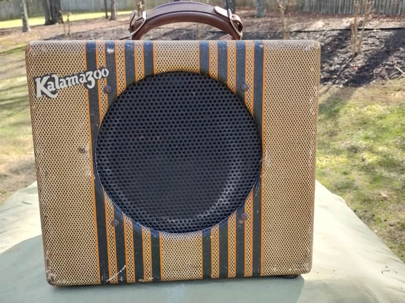 Vintage 1939-1040 Gibson Kalamazoo KEH Amp - Tweed w/ Stripes - Rare image 1