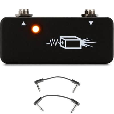 JHS Little Black Buffer Micro Buffer Pedal with 3 Patch Cables image 2