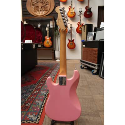 2009 Squier Hello Kitty Stratocaster pink image 4