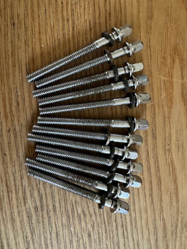 Ludwig Vintage 70s/80s Floor Tom Tension Rods 2.25 Collar To Tip Set Of 12 image 1