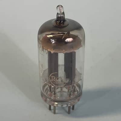1950s RCA 12AU7 ECC82 (x2) Matched Pair Vintage Long Plate D Getter Tubes! T146 image 2