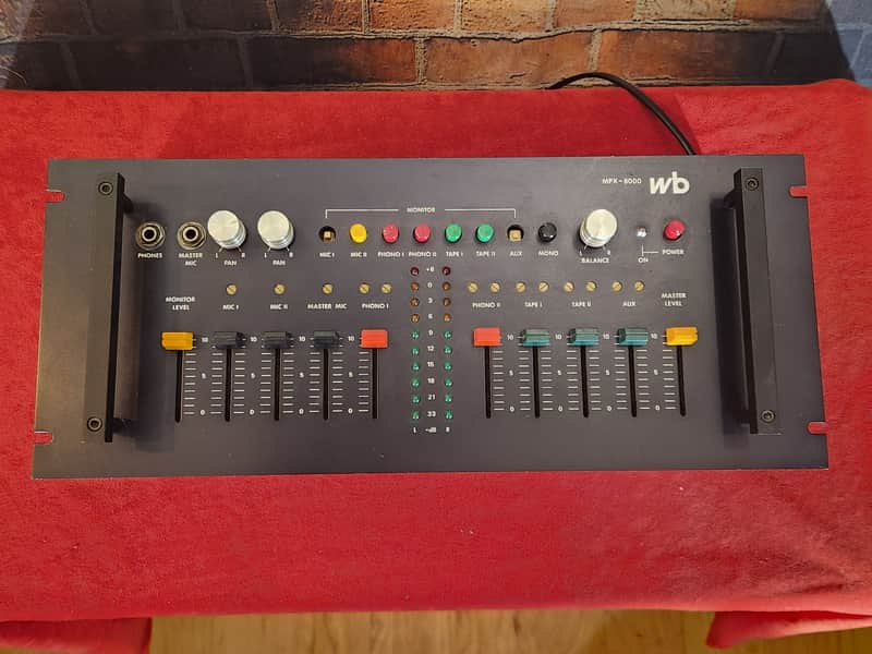 WB MPX-8000 Rackmount DJ Mixer image 1