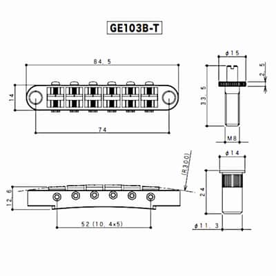 Gotoh Tunematic Guitar Bridge-Chrome image 2