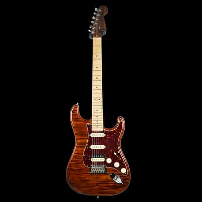 Fender 2019 Limited Edition Rarities HSS Stratocaster, Golden Brown image 3