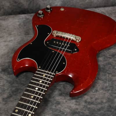 1965 Gibson SG Junior - Cherry Red - Wide Nut image 11