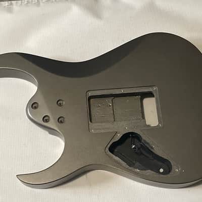 2010's Indonesian Ibanez RG5EX1 Grey Pewter Basswood Guitar Body Floyd Ready image 11
