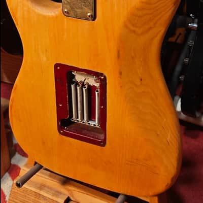 Fender The Strat with Rosewood Fretboard 1980 Candy Apple Red Matching headstock Stripped body image 12