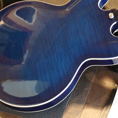2003 Gibson ES-335 Dot Semi-Hollow Electric Guitar Figured Beale Street Blue + COA OHSC image 17