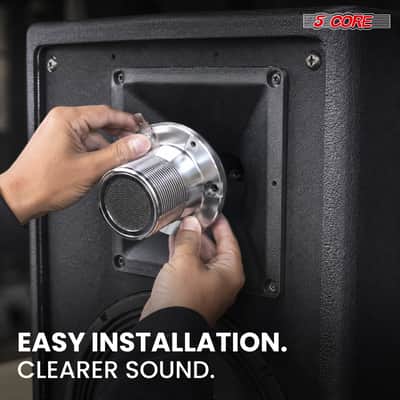 5 Core 1.5 Inch Super Tweeter 250W 8Ohm Pro Audio Aluminum Replacement Neodymium Bullet Horn image 9