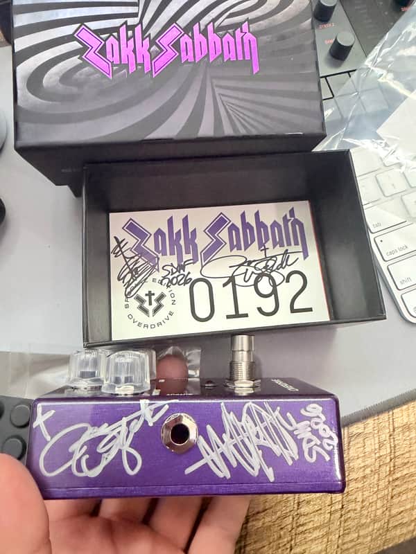 Signed MXR WA44ZSSE Wylde Audio Zakk Sabbath Overdrive 2026 Purple