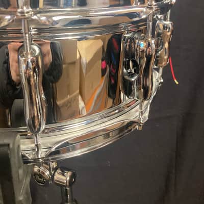 Sakae - 5.5x14" SDM1455T 10-Lug Snare Drum 2016 - Chrome image 6