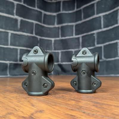 Alesis 1.5" Drum Rack T‑Clamps (Pair) – Command / Forge / Surge Compatible – Black – Heavy‑Duty Mounting Hardware image 1