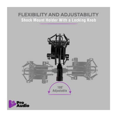FocusProAudio Basic Microphone Shock Mount for 44-47mm Microphones imagen 4