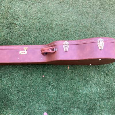1997 Gibson TKL Brown Tolex with pink interior and shroud Dreadnought Hardshell case image 3