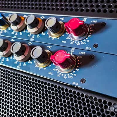 Vintage Neve 1073 preamp and eq racked by Brent Averill. Only one unit available image 4