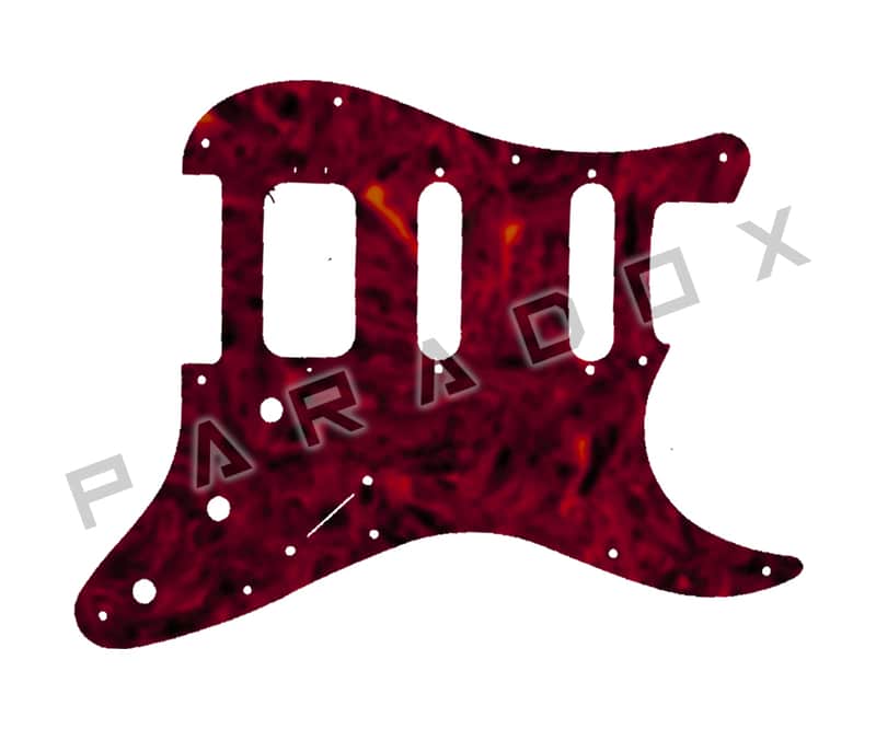 Custom Pickguard For 2017 - 2021 Made in Japan Fender Hybrid 60's Stratocaster - Tortoise Shell Solid (Semi-Transparent) .070" image 1