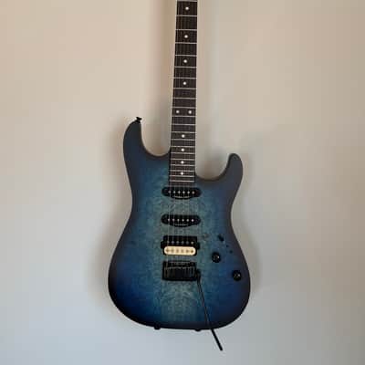 Schecter USA Custom Shop Sunset Custom-II 2024 - Ocean Blue Burst Satin image 4