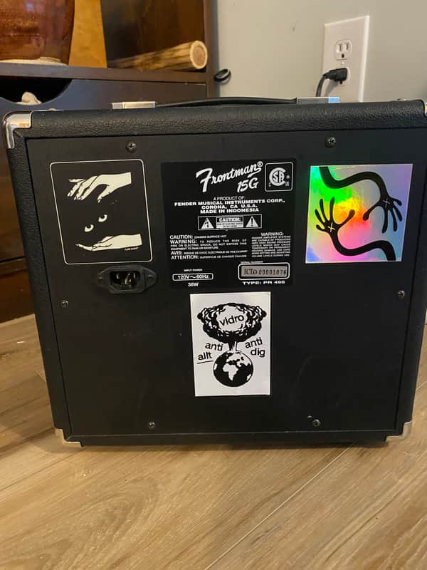 Fender Frontman 15G Series II 2-Channel 15-Watt 1x8" Guitar Practice Amp 2002 - 2010 - Black image 1
