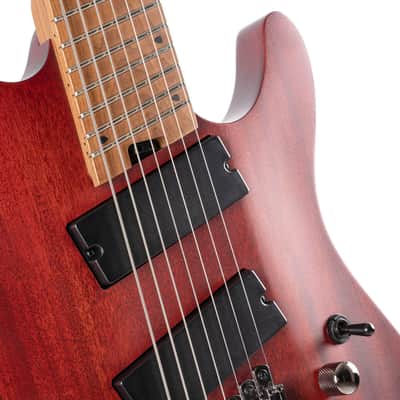 Cort KX Series Multi-Scale 7-String Electric Guitar - Open Open Pore Mahogany (KX307MSOPM-U) image 10