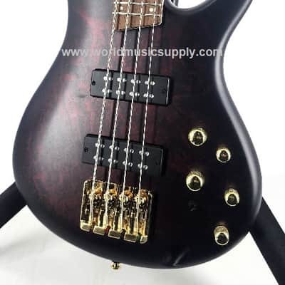 Ibanez Ibanez SR300EDXWZM 4 string Electric Bass -Wine Red Frozen Matte image 3