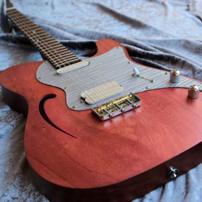 Build to Order GB Liuteria Traditional Tele Semi Hollow bronze image 2