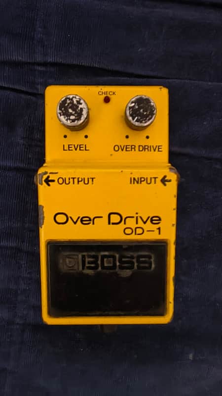 Boss OD-1 Over Drive (Black Label) 1980-81 - serial #0500 - JRC4558D image 1