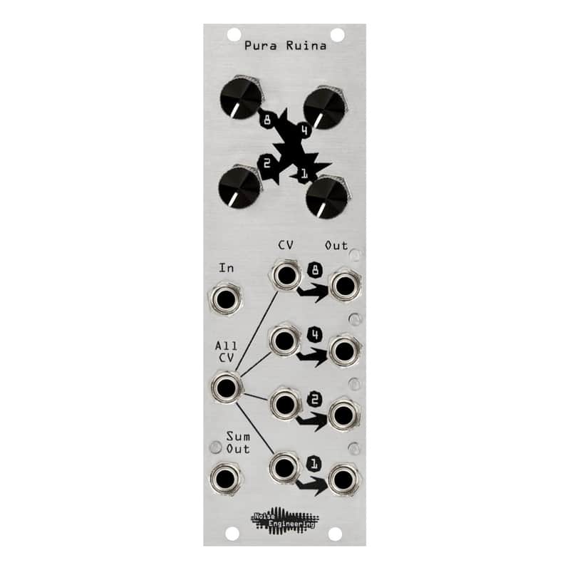 Noise Engineering Pura Ruina Eurorack Distortion Module (Silver) image 1