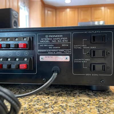 Pioneer SA-510 Integrated Stereo Power Amplifer 1980 Vintage Hi-Fi SA510 Japan image 7