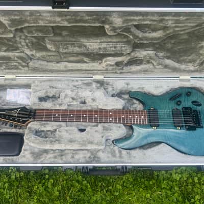 Ibanez S7420FM 7 String Trans Blue 2000 With MR500C Case image 2